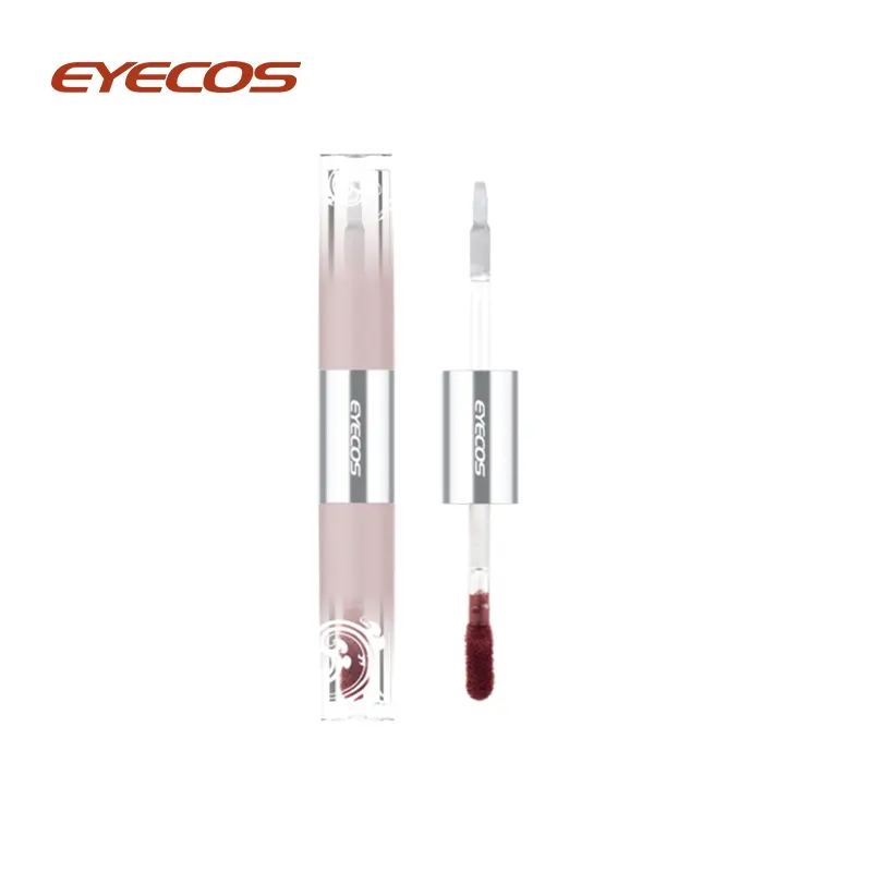 Transferproof dual-ended crème lipgloss met lipcoat